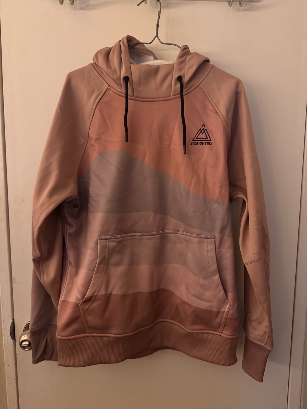 686 Women's Dusty Rose Gradient Pullover Hoodie - Picture 1 of 2